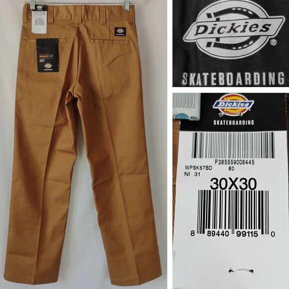 Dickies Men's Brown Skateboarding Chinos - Picture 3 of 12
